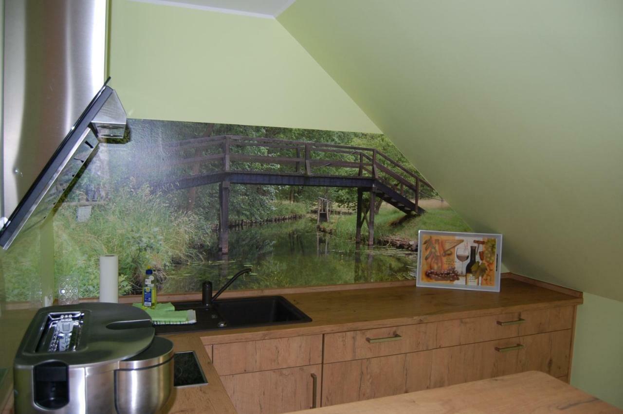 Ferienwohnung Am Muehlstein 뤼벤 외부 사진