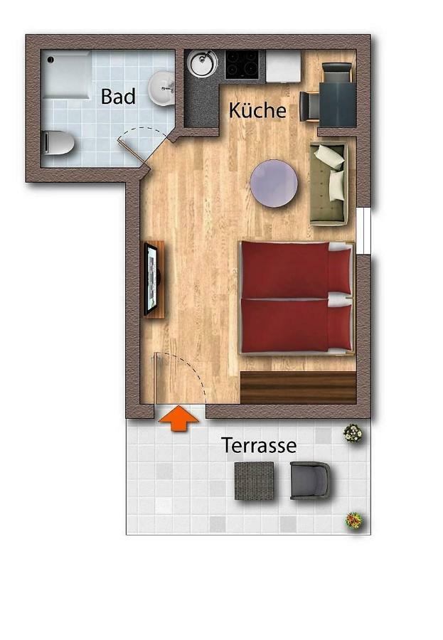 Ferienwohnung Am Muehlstein 뤼벤 외부 사진